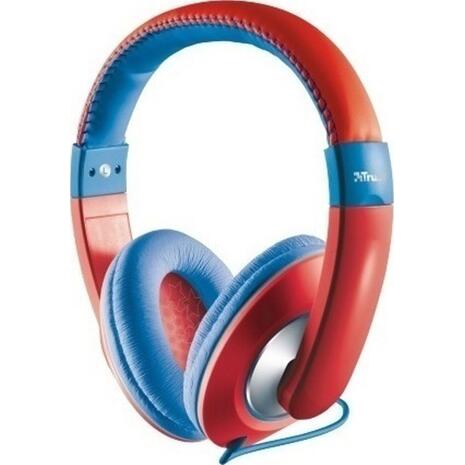 Ακουστικά  TRUST SONIN παιδικά ενσύρματα κόκκινα/μπλέ