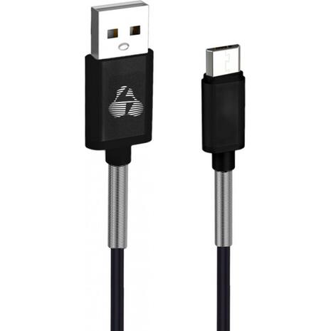 Καλώδιο USB POWERTECH 2.1A Sync & Charge Micro 1m μαύρο