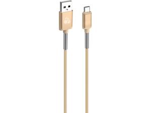 Καλώδιο USB POWERTECH 2.1A Sync & Charge Micro 1m χρυσό