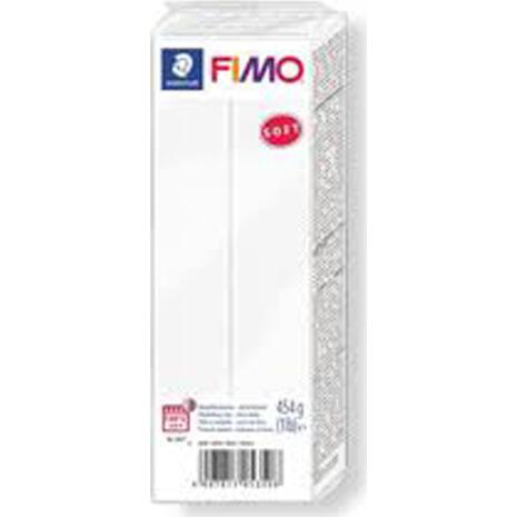 Πηλός λευκός fimo soft STAEDTLER 454gr (Λευκό)