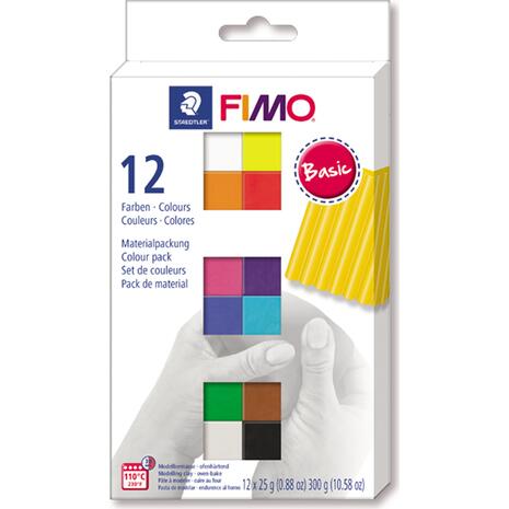 Πηλός FIMO SOFT STAEDTLER σετ 12 χρωμάτων  (Διάφορα χρώματα)
