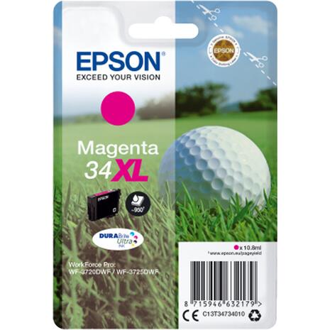 Μελάνι εκτυπωτή EPSON 34XL magenta 10.8ml (C13T34734010) (Magenta)