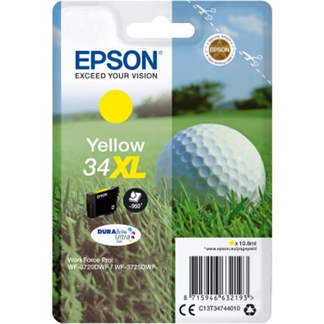 Μελάνι εκτυπωτή EPSON 34XL yellow 10.8ml (C13T34744010) (Yellow)