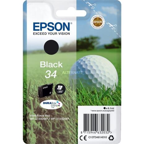 Μελάνι εκτυπωτή EPSON 34 Black 6.1ml (C13T34614010) (Black)