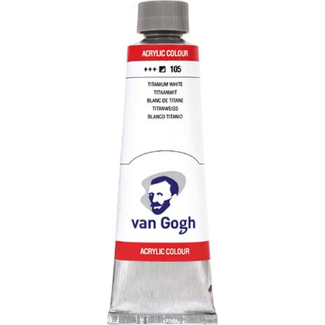 Χρώμα ακρυλικό Talens Van Gogh 40ml No105 Titanium White