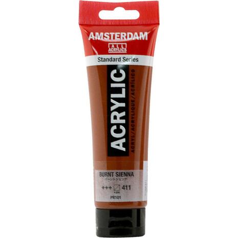 Ακρυλικό χρώμα Talens Amsterdam 411 Burnt Sienna 120ml