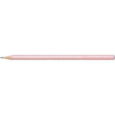 Μολύβι γραφίτη Faber Grip Sparkle II Β ροζ 118201 (Ροζ)