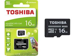 Κάρτα Μνήμης TOSHIBA MicroSDHC 16GB με αντάπτορα
