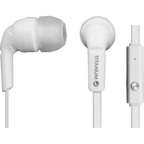 Ακουστικά ESPERANZA με μικρόφωνο titanum λευκό