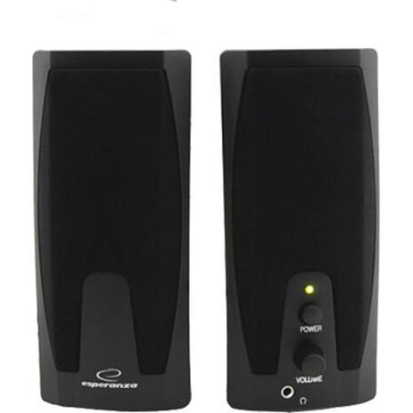 Ηχεία Esperanza Ενσύρματα Stereo 2.0 Giocoso EP110 black (συσκευασία 2 τεμαχίων)