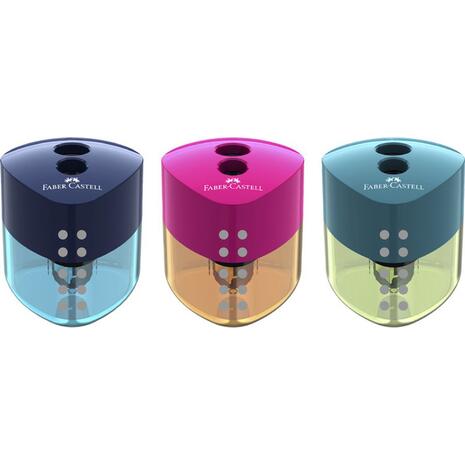 Ξύστρα FABER CASTELL Grip διπλή δίχρωμη