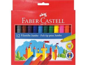 Μαρκαδόροι ζωγραφικής FABER CASTELL Jumbo  (Συσκευασία 12 Τεμαχίων)