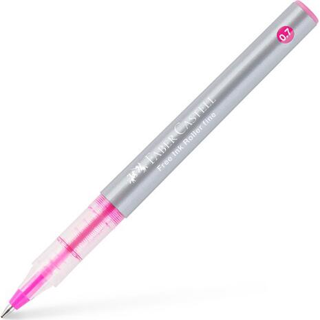 Στυλό RollerBall Faber Castell Free Ink 0.7mm ροζ (Ροζ)