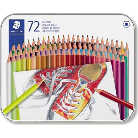 Ξυλομπογιές STAEDTLER 175 (Συσκευασία 72 τεμαχίων) Μεταλλική κασετίνα