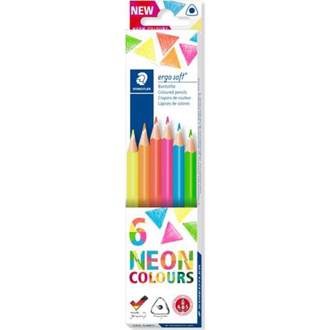 Ξυλομπογιές STAEDTLER Ergosoft Neon Colours (Συσκευασία 6 τεμαχίων)