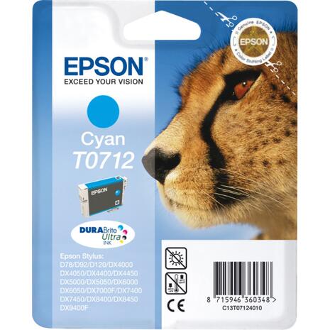 Μελάνι εκτυπωτή EPSON T0712 Cyan C13T07124012 (Cyan)