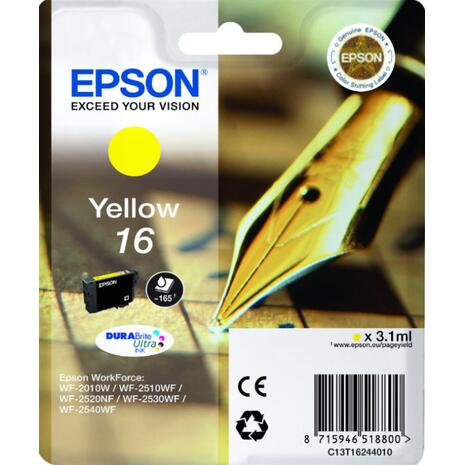 Μελάνι εκτυπωτή Epson 16XL Yellow with pigment ink C13T16344012