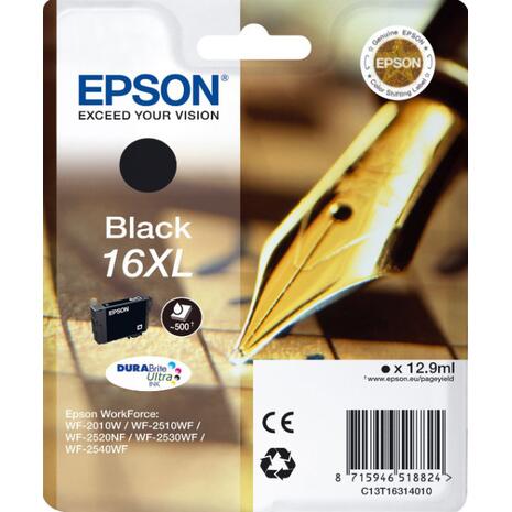 Μελάνι εκτυπωτή Epson 16XL Black with pigment ink C13T16314012