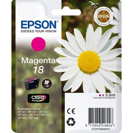 Μελάνι εκτυπωτή Epson T180340 Magenta with pigment ink C13T18034012