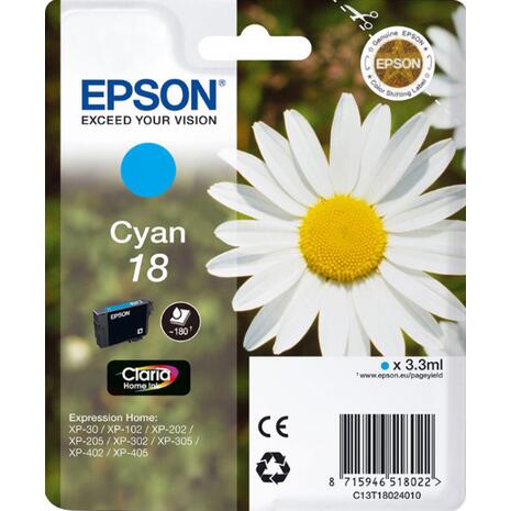 Μελάνι εκτυπωτή Epson T180240 Cyan with pigment ink C13T18024012