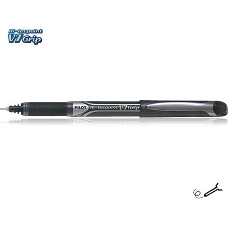 Στυλό υγρής μελάνης PILOT Hi-tecpoint V7 Grip 0.7mm μαύρο (Μαύρο)
