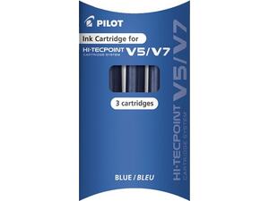 Ανταλλακτικές αμπούλες πέννας  PILOT Hi- Techpont V5/V7 Μπλέ (Σετ 3 τεμαχίων)  (Μπλε)