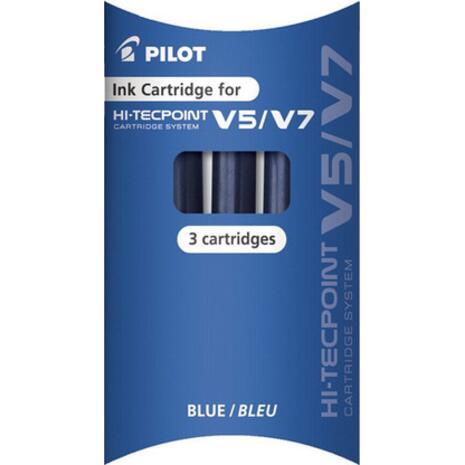 Ανταλλακτικές αμπούλες πέννας  PILOT Hi- Techpont V5/V7 Μπλέ (Σετ 3 τεμαχίων)  (Μπλε)