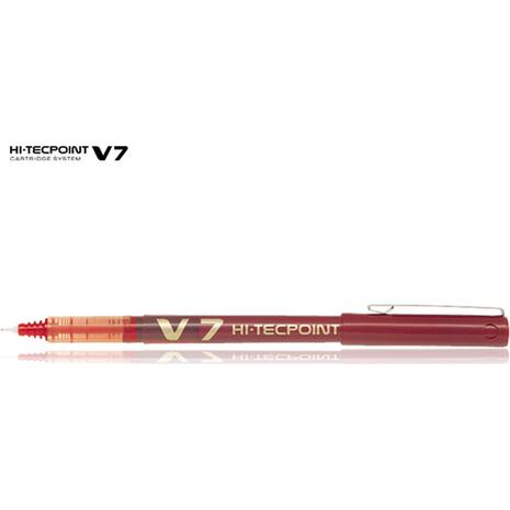 Στυλό υγρής μελάνης Pilot V7 Hi-Tecpoint 0.7mm κόκκινο (Κόκκινο)