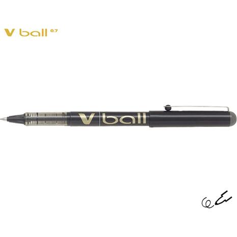 Στυλό υγρής μελάνης PILOT V-Ball Μαύρο 0.7mm (Μαύρο)
