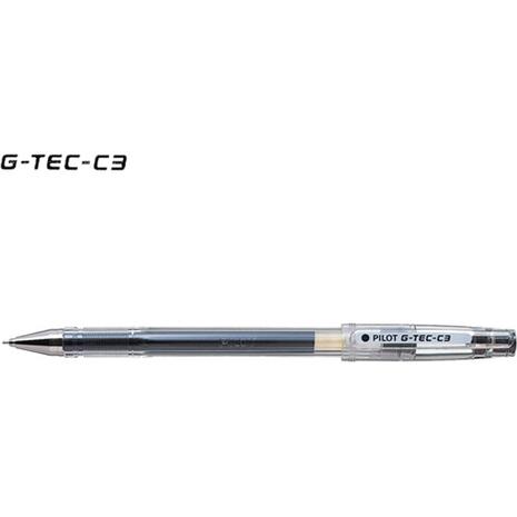 Στυλό Gel PILOT G-TEC-C3 Μαύρο 0.3mm (Μαύρο)