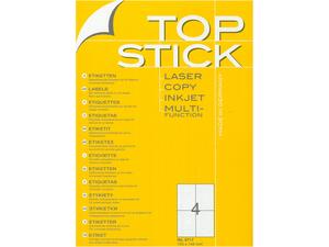 Ετικέτες αυτοκόλλητες TOPSTICK No8717 (105x148mm) (Λευκό)