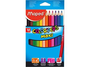 Ξυλομπογιές MAPED Color'Peps Maxi (12 τεμάχια)