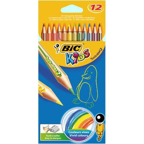 Ξυλομπογιές BIC Kids Tropicolors 2  (12 τεμάχια)