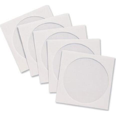 Φάκελος αλληλογραφίας λευκός CD/DVD 12.4x12.4 με παράθυρο (1 τεμάχιo) (Λευκό)