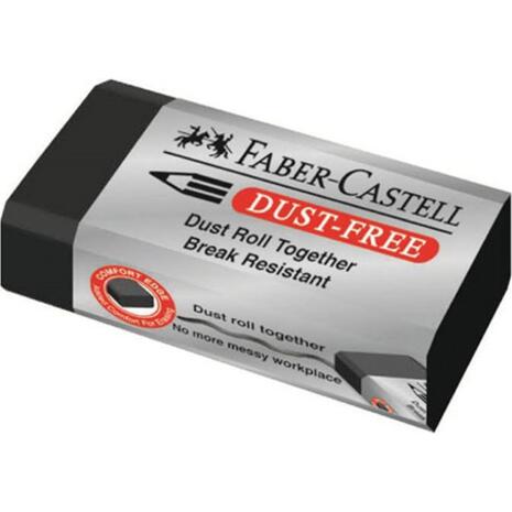 Γόμα μάυρη για μολύβι Faber Castell dust free (187171)