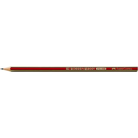 Μολύβι γραφίτη Faber Castell DESSIN 2000 HB (Κόκκινο)