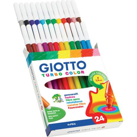 Μαρκαδόροι ζωγραφικής GIOTTO turbo color 2,8mm (24 τεμάχια)