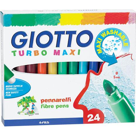 Μαρκαδόροι ζωγραφικής GIOTTO  turbo maxi 5,00mm (24 τεμάχια)