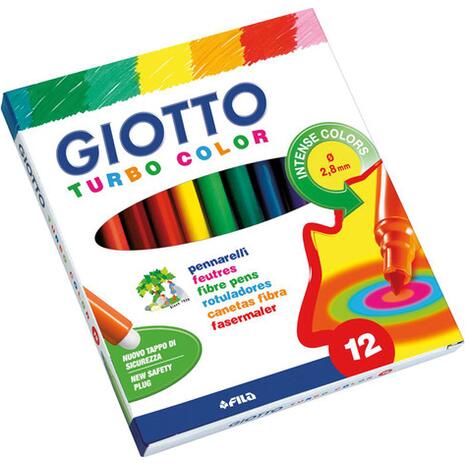 Μαρκαδόροι ζωγραφικής GIOTTO turbo color 2,8mm (12 τεμάχια)