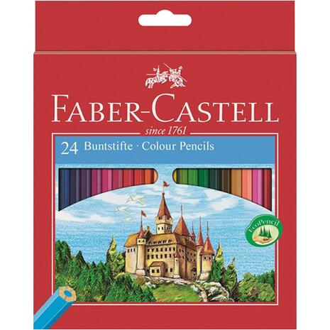 Ξυλομπογιές FABER - CASTELL fabstifte μεγάλες  (24 τεμάχια)