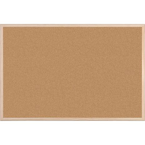 Πίνακας φελλού 60x90 cm ξύλινο πλαίσιο διπλής όψης