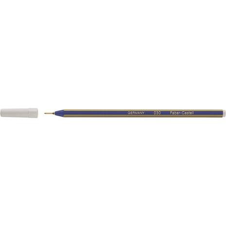 Στυλό ballpoint Gold FABER ριγέ Mπλέ 030Μ (Μπλε)