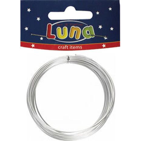 Σύρμα αλουμινίου Luna ασημί 2mm x 1m