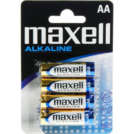 Αλκαλικές μπαταρίες maxell AA LR6 4 τεμάχια