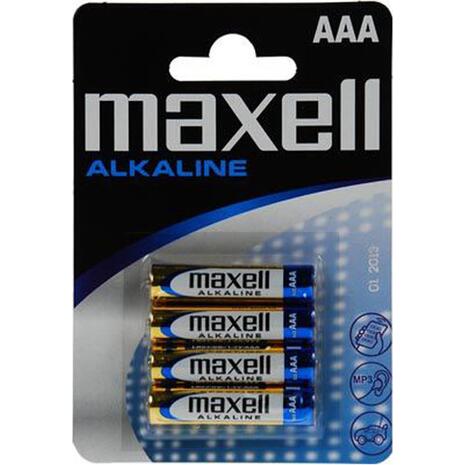 Αλκαλικές μπαταρίες maxell AAA LR03 τεμάχια 4