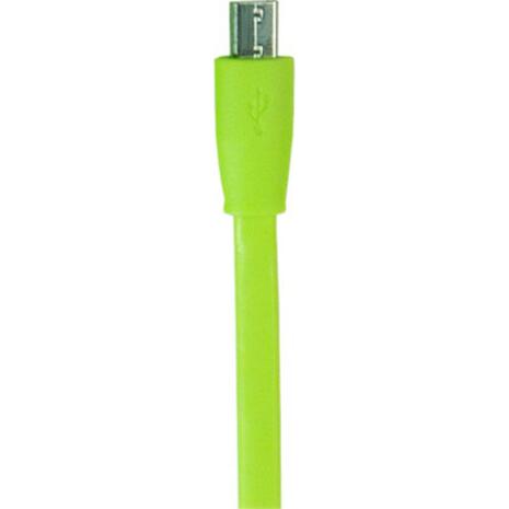 Καλώδιο CREEV CABLE MU-100F GREEN microUSB-USB 1M FLAT