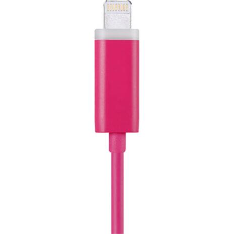 Kαλώδιo CREEV CABLE LU-300L PINK Lightning-USB 1M OD:3.5mm