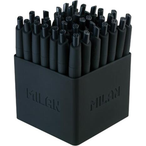 Στυλό Milan mini P1 touch - Μαύρο (Μαύρο)