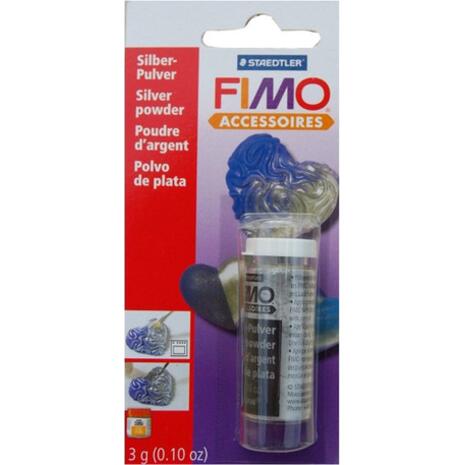 Ασημί σκόνη Fimo για πηλό 3gr