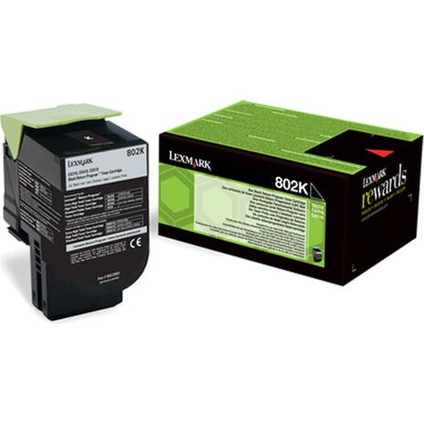 Toner εκτυπωτή Lexmark 802K Black (CX310/410/510) 80C20K0 (Black)